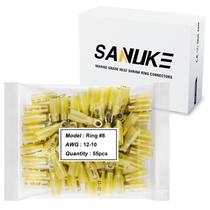 Terminais de anel termorretrátil Sanuke 55 unidades 12-10 AWG 8