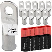 Terminais de bateria e kit de tubos termorretráteis SELTERM 1 AWG