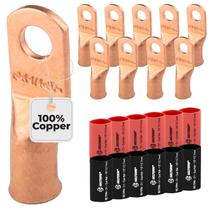 Terminais de bateria e kit de tubos termorretráteis SELTERM 4 AWG