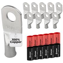 Terminais de bateria e kit de tubos termorretráteis SELTERM 8 AWG 10 unidades Terminais de bateria e kit de tubos termorretráteis SELTERM 8 AWG 10 unidades