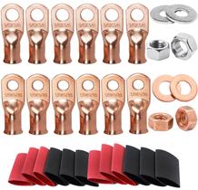 Terminais de cabo de bateria SVAAR 0 Gauge 1/0 AWG com termorretrátil 12 unidades Terminais de cabo de bateria SVAAR 0 Gauge 1/0 AWG com termorretrátil 12 unidades