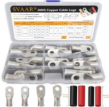 Terminais de cabo SVAAR de cobre estanhado 1/0 AWG 2/0 AWG com termorretrátil Terminais de cabo SVAAR de cobre estanhado 1/0 AWG 2/0 AWG com termorretrátil