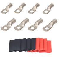 Terminais de cobre estanhado RIOCAN 6 AWG, pacote com 4 unidades com termorretrátil Terminais de cobre estanhado RIOCAN 6 AWG, pacote com 4 unidades com termorretrátil