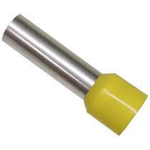 Terminais Ilhós Tubular Tubo Longo Pré-Isolado para Cabo de 25mm - 100 Peças