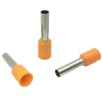 Terminais Ilhós Tubular Tubo Longo Pré-Isolado para Cabo de 4mm - 500 Peças