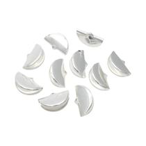 Terminais Metálicos De 13/15/20/25mm, 50 Peças Para Conectores De Cordão De Couro Com Franjas,