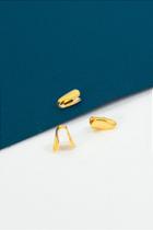Terminal Acabamento Presilha 4mm Banho de Ouro 18K - 01 Unidade
