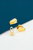Terminal Acabamento Presilha 8mm em Ouro 18K - 01 Unidade