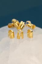 Terminal Acabamento Presilha Ajustável 5mm em Ouro 18K - 01 Unidade