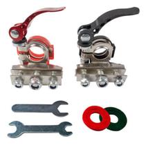 Terminal Bateria Sapão 3 Vias C/ Engate Rápido Universal Kit