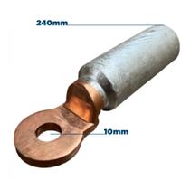 Terminal Bimetalico Tubular para cabo Aluminio 240mm Terminal Bimetalico Tubular para cabo Aluminio 240mm