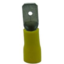 Terminal Compressão Macho Chato 4 Mm A 6 Mm Simples C/ Capa Plastica Amarelo P/Terminal Femea Terminal Compressão Macho Chato 4 Mm A 6 Mm Simples C/ Capa Plastica Amarelo P/Terminal Femea