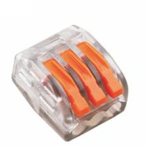 Terminal Conector 3 Vias Emenda Iluminação Alavanca 4,0mm Terminal Conector 3 Vias Emenda Iluminação Alavanca 4,0mm
