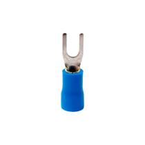 Terminal Conector Pré Isolado Azul Garfo 1,5-2,5mm²