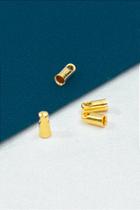 Terminal Copinho 1,5mm Banho de Ouro - 01 Unidade Terminal Copinho 1,5mm Banho de Ouro - 01 Unidade