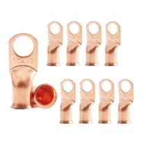 Terminal de anel de bateria 1/0 AWG 1/2 Stud (10 unidades) Cobre