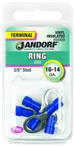 Terminal de anel isolado em vinil Jandorf 60909 16-14 GA