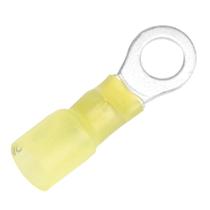 Terminal de anel termorretrátil Pacer 12-10 AWG 1/4, tamanho de pino, pacote com 25