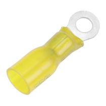 Terminal de anel termorretrátil Pacer 12-10 AWG 8, tamanho do pino, pacote com 25