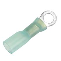 Terminal de anel termorretrátil Pacer 16-14 AWG 10, tamanho do pino, pacote com 100