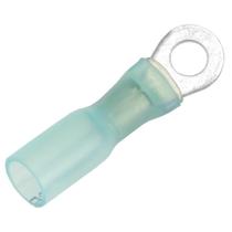 Terminal de anel termorretrátil Pacer 16-14 AWG 8, tamanho do pino, pacote com 100
