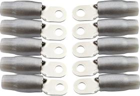 Terminal de argola prata 0 gauge BULLZ AUDIO BRT0GP