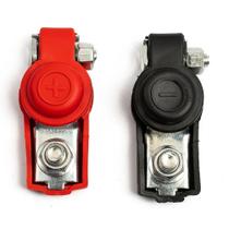 Terminal De Bateria Automotiva Positivo E Negativo Com Grampo Superior Durável Para Carros E