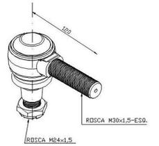 Terminal de Direção Barra Longa Scania Caminhao 112 113 Mercedes Benz 1315 1418 1419 1519 1718 1935 1941 rosca esquerda 30mm cônico 28mm Otmis LT196 Terminal de Direção Barra Longa Scania Caminhao 112 113 Mercedes Benz 1315 1418 1419 1519 1718 1935 1941 rosca esquerda 30mm cônico 28mm Otmis LT196
