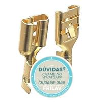 Terminal de Latão 1/4" Reto Tipo Faston - Z92 - Conector Elétrico