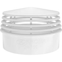 Terminal de Ventilação Para Tubulação de Esgoto, DN 100, em PVC Branco, 1167 Krona