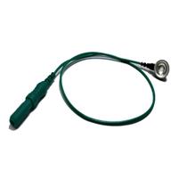 Terminal Eletrodo de EMG PE Highlander Cabo 25cm Verde