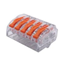 Terminal Emenda Derivação 5 Vias Alavanca Translucido Pct 10 Unids Terminal Emenda Derivação 5 Vias Alavanca Translucido Pct 10 Unids