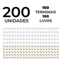 Terminal Encaixe Fêmea Universal 6,3mm + Capa Isolantes Luva