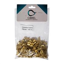 Terminal Faston 1/4" 6,35mm Fêmea Dourado c/ 100 Unidades Terminal Faston 1/4" 6,35mm Fêmea Dourado c/ 100 Unidades