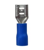 Terminal faston femea pre isolado fdd 2-205 2,5mm azul sibratec - 100 unidades