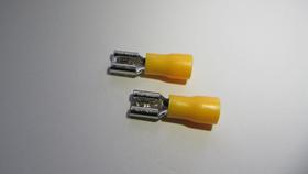 Terminal Fêmea Amarelo Para Fio/Cabo 4-6Mm2 Terminal Fêmea Amarelo Para Fio/Cabo 4-6Mm2