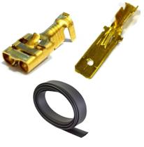 Terminal Fêmea e Macho 6,3mm e 5 Metros Termo Retratil 8,0mm Terminal Fêmea e Macho 6,3mm e 5 Metros Termo Retratil 8,0mm
