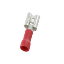 Terminal Fêmea Pré-Isolada 0,5mm² à 1,5mm² 100 Peças Em PVC Penzel Vermelho