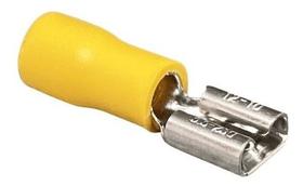 Terminal Fêmea Pré-isolado 4 A 6mm Amarelo - 100un