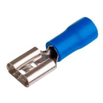 Terminal Fio Pre-isolado Luva Femea 1.5, 2.5 E 4mm Azul - 50 Pecas