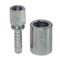 Terminal Fixo 1/8" Fêmea para Mangueira de Graxa 1/4"