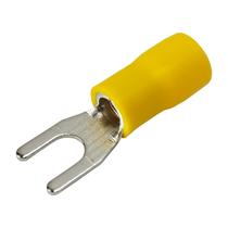 Terminal Forca 6,0mm Svs 5,5-4 Amarelo Sibratec Pacote C/ 100pçs