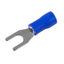 Terminal Forquilha Pré-IsoladoAzul 1,5mm a 2,5mm 20 Pçs
