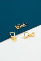 Terminal Garra Para Pedras Banhado a Ouro 8mm - 01 Unidade