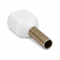 Terminal Ilhós Duplos Pré-Isolado 0,5mm² Condutor 8,0mm 100 Peças Penzel Branco