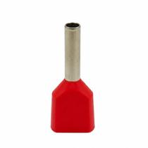 Terminal Ilhós Duplos Pré-Isolado 10,0mm² Condutor 14,0mm 100 Peças Penzel Vermelho Terminal Ilhós Duplos Pré-Isolado 10,0mm² Condutor 14,0mm 100 Peças Penzel Vermelho