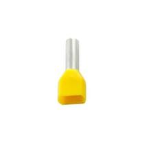 Terminal Ilhós Duplos Pré-Isolado 6,0mm² Condutor 14,0mm 100 Peças Penzel Amarelo