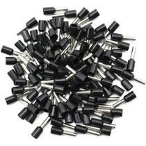 Terminal Ilhos Simples Pre Isolado 1,5mm Preto - 100 Peças
