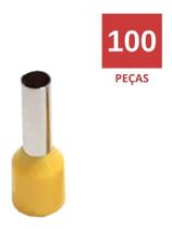 Terminal Ilhos Tubular 6mm Com 100 Peças Terminal Ilhos Tubular 6mm Com 100 Peças