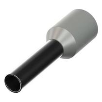 Terminal Ilhós Tubular Simples 4mm 28A Cinza Decorlux - Pacote 100 unidades